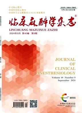 临床麻醉学杂志封面